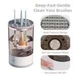 جهاز غسالة فرش المكياج الكهربائية الصغيرة مع كابل USB.