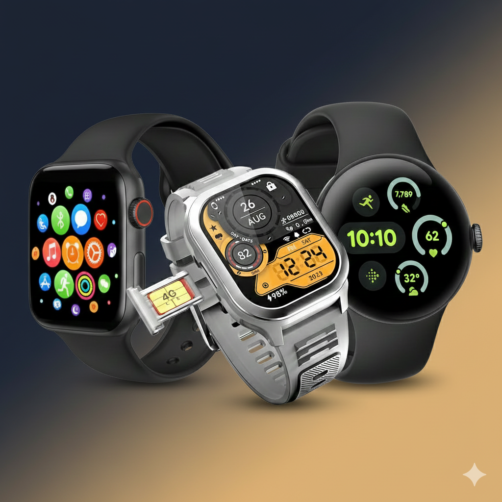 ساعة ذكية عصرية لتتبع الصحة واللياقة البدنية من Crew Fiften.