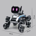 Smart robot car premium control in color (determined by the photo) with lights \ \ text{LED }درة and the ability to climb and acrobatic movements
