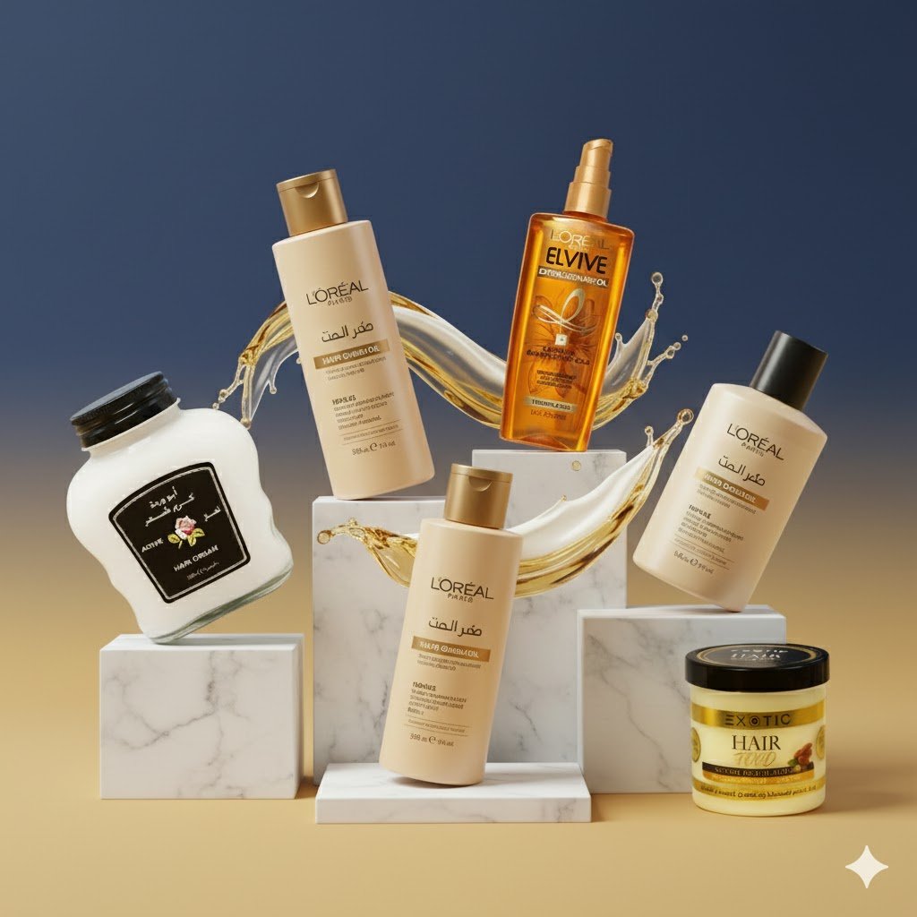 مجموعة منتجات العناية بالشعر شامبو وزيوت طبيعية من Crew Fiften.